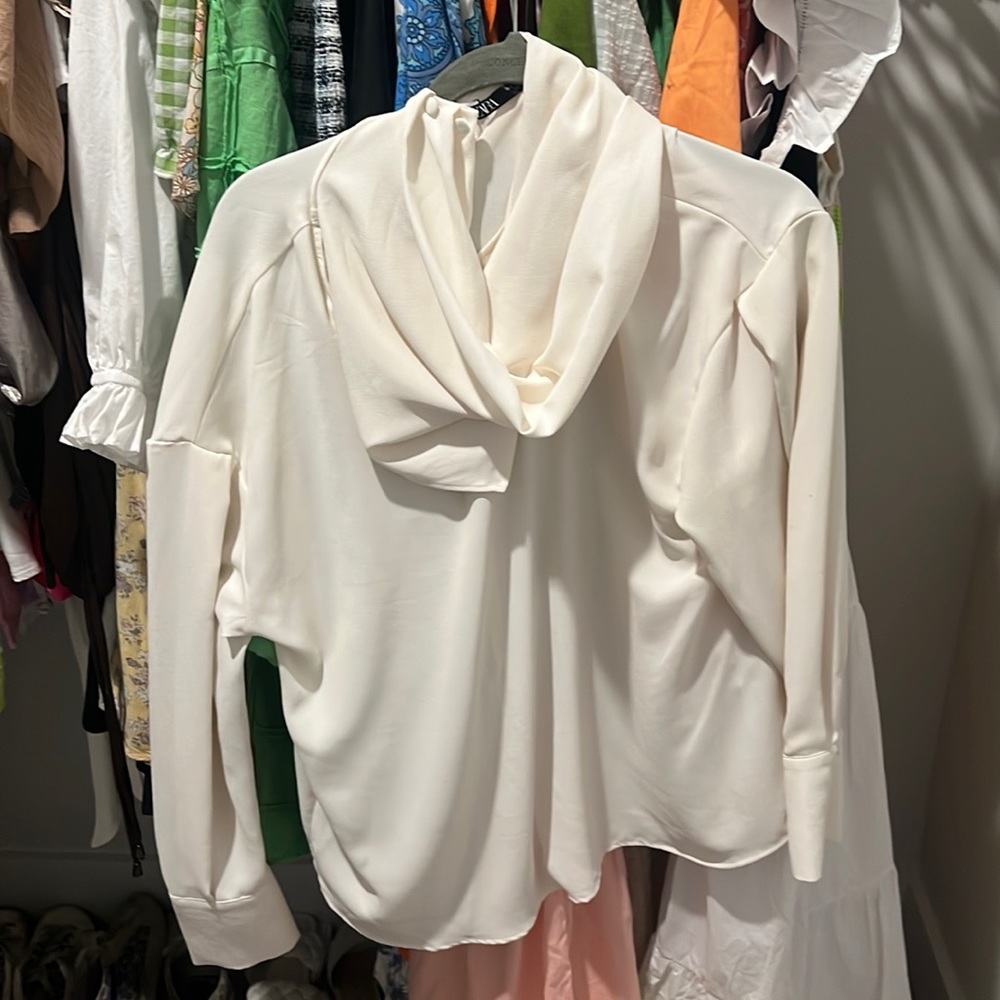 Zara cowl neck top